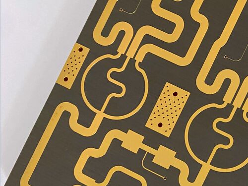 TLY-5 RF PCB 10mil 2 couches d'immersion or finition