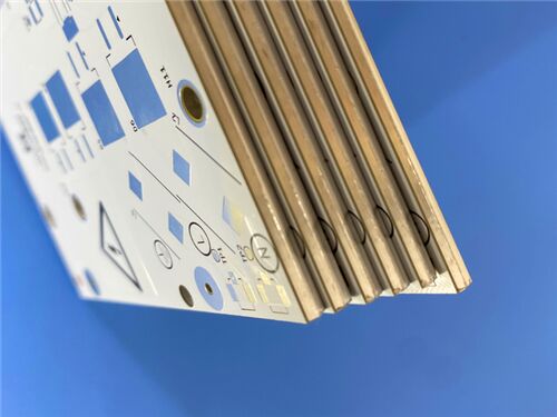 Circuit imprimé double face en aluminium avec placage or