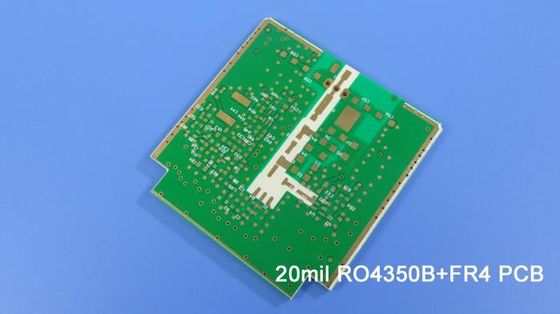 PCB hybrides sur les matériaux RO4350B et FR4, RT duride 5880