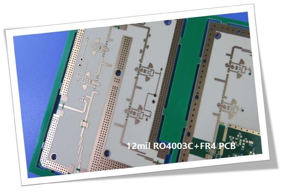 1.4mm RO4003C and FR4  Through Holes PCB Impedance Controlled PCB