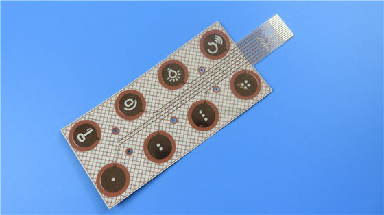 0.06mm PET Transparent Flexible PCB Immersion Finition de surface en or