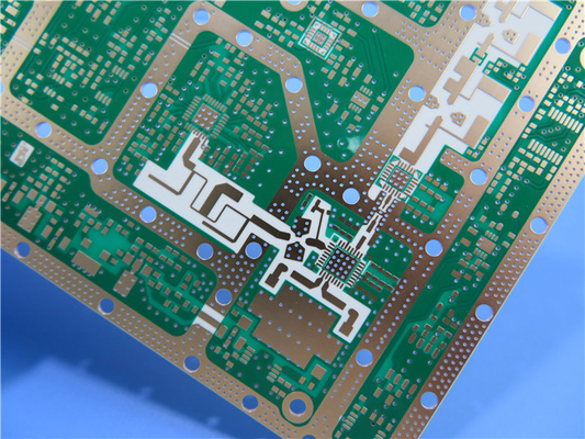 Precision 2 Layer RF PCB Built On 20mil RO4534 Material With Immersion Gold