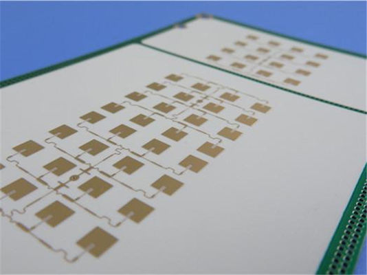 8mil RO4003C PCB haute performance à deux couches immersion or noir sérigraphie