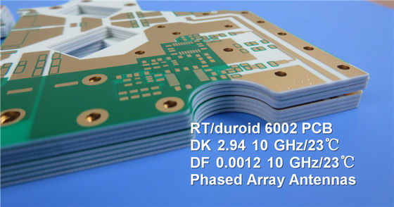 Panneau de carte PCB de RT/Duroid 6002 60mil 1.524mm DK2.94 Rogers pour l'évitement de collision de ligne aérienne