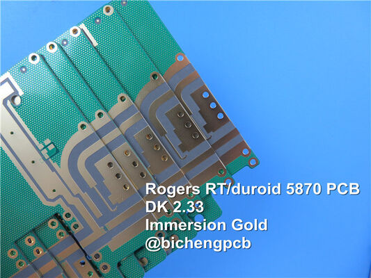 Carte PCB extérieure à haute fréquence blanche de finition de la conception OSP de carte PCB du Silkscreen 0.4mm de Rogers RT/Duroid 5870