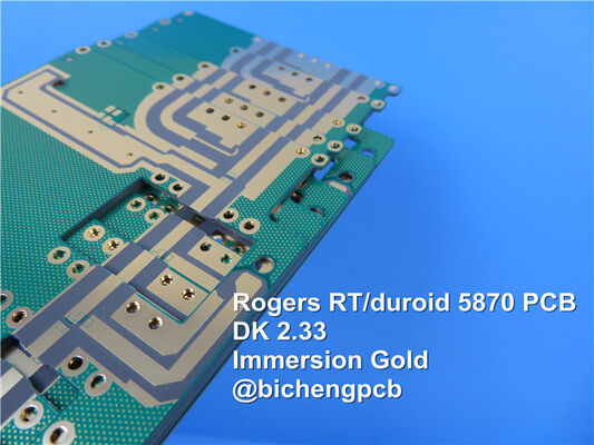 Carte PCB extérieure à haute fréquence blanche de finition de la conception OSP de carte PCB du Silkscreen 0.4mm de Rogers RT/Duroid 5870