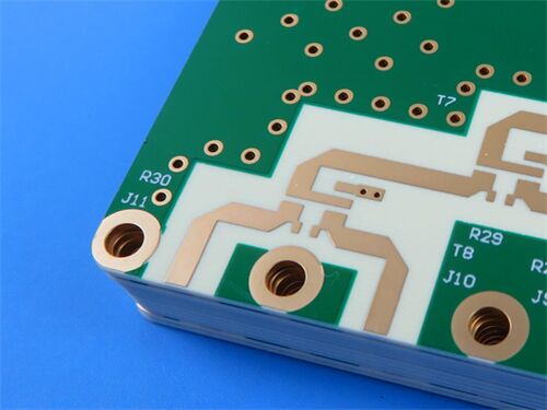 PCB multicouche RO4003C 1.155mm Vert Masque à soudure Blanc écran de soie