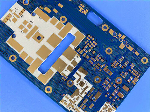 0.2mm RO4350B LoPro PCB à double couche avec masque de soudure bleu