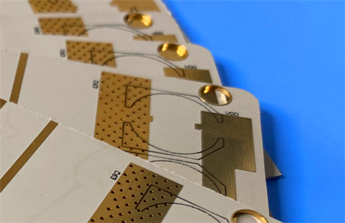 PCB WL-CT300 de 5 mil d'épaisseur, sérigraphie noire à 2 couches, placage en or pur