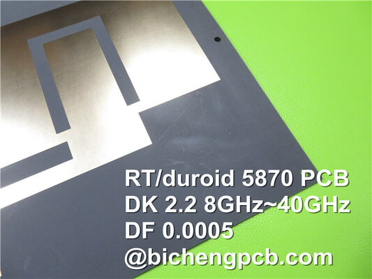 Microfibre en verre multicouche de panneau de carte PCB de Rogers UL Rogers de Rogers 5870 a renforcé PTFE