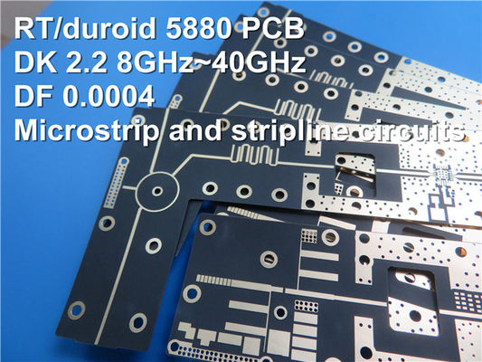 Microfibre en verre multicouche de panneau de carte PCB de Rogers UL Rogers de Rogers 5870 a renforcé PTFE