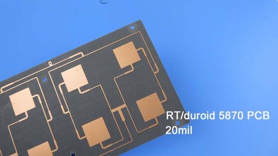 Microfibre en verre multicouche de panneau de carte PCB de Rogers UL Rogers de Rogers 5870 a renforcé PTFE