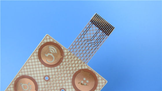 0.06mm PET Transparent Flexible PCB Immersion Finition de surface en or