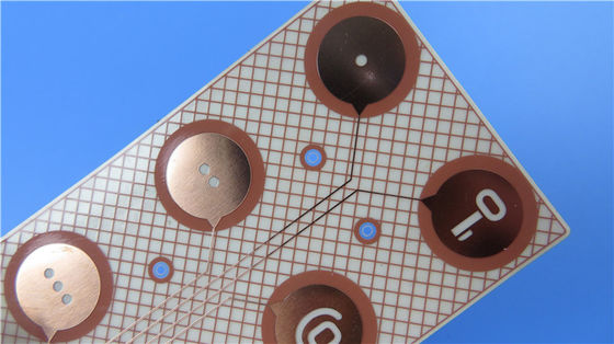 0.06mm PET Transparent Flexible PCB Immersion Finition de surface en or