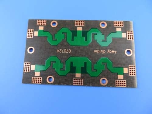 Le double de DK2.65 PTFE a dégrossi avec OSP et masque vert pour la carte élevée de Frequancy de combinateurs