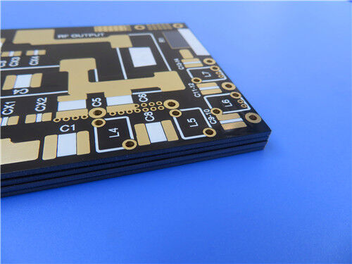 Masque de soudure noir à 2 couches PCB 60mil F4BME275, placage or pur