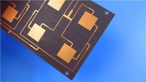 2-couche F4BME220 PCB 0,1 mm ultra-mince avec masque de soudure vert immersion or