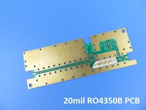 Carte PCB à haute fréquence Rogers 20mil 0.508mm RO4350B