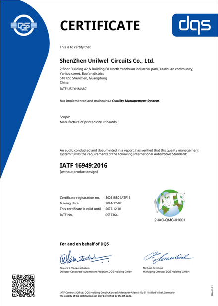 LA CHINE Bicheng Electronics Technology Co., Ltd certifications