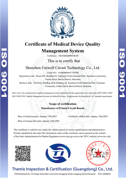 LA CHINE Bicheng Electronics Technology Co., Ltd certifications