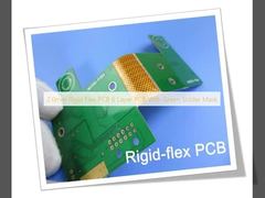 PCB rigide-flexible 6 couches de 2,0 mm avec masque de soudure vert