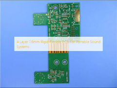 PCB rigide-flexible 4 couches 1,6 mm pour systèmes audio portables