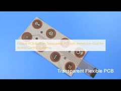PCB flexible construit sur PET transparent avec or d'immersion pour systèmes de contrôle d'accès